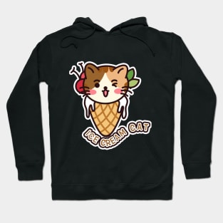 Ice cream cat, Cat Miaw,lovely cat Hoodie